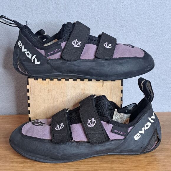 Evolv Trax XT-5 Climbing Shoes EU 38 Women 6 Trax-xt5 Rock Purple Supportive - Picture 4 of 11